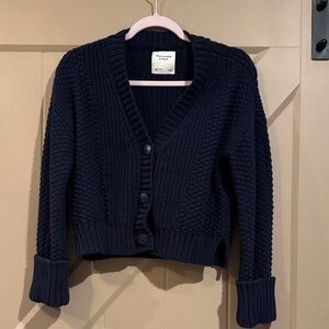 Abercrombie & Fitch Navy Cardigan Sweater